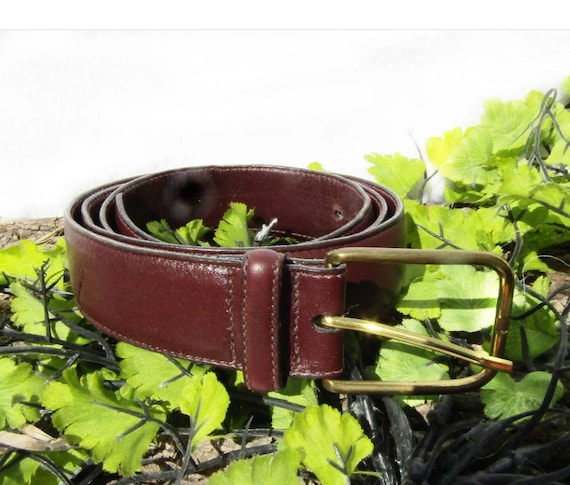 Vintage Leather Belt - Unisize Brown Leather Belt - Nice Casual