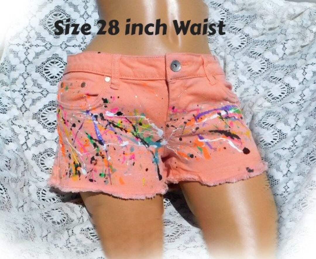 ★codegraphy★ Women's Pigment Dying Colorful Denim Shorts C il_1080xN.2920732315_n3de.jpg