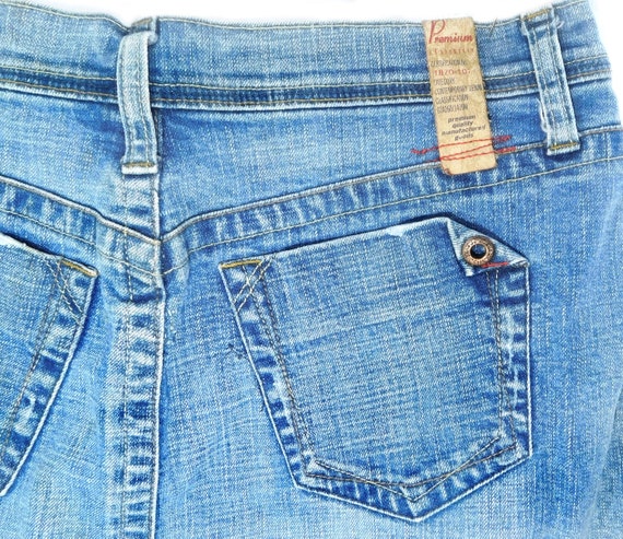 patchwork Denim Skirt-Upcycled Women's Jean Skirt… - image 5