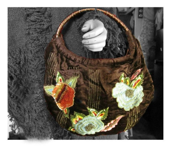 Bohemian handbag - Boho handbag -Gypsy handbag - hippy bag - fabric handbag - women's accessories - # 5 View 4