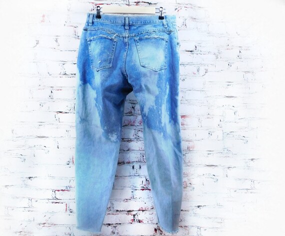 High Waisted Distressed Jean Reworked 