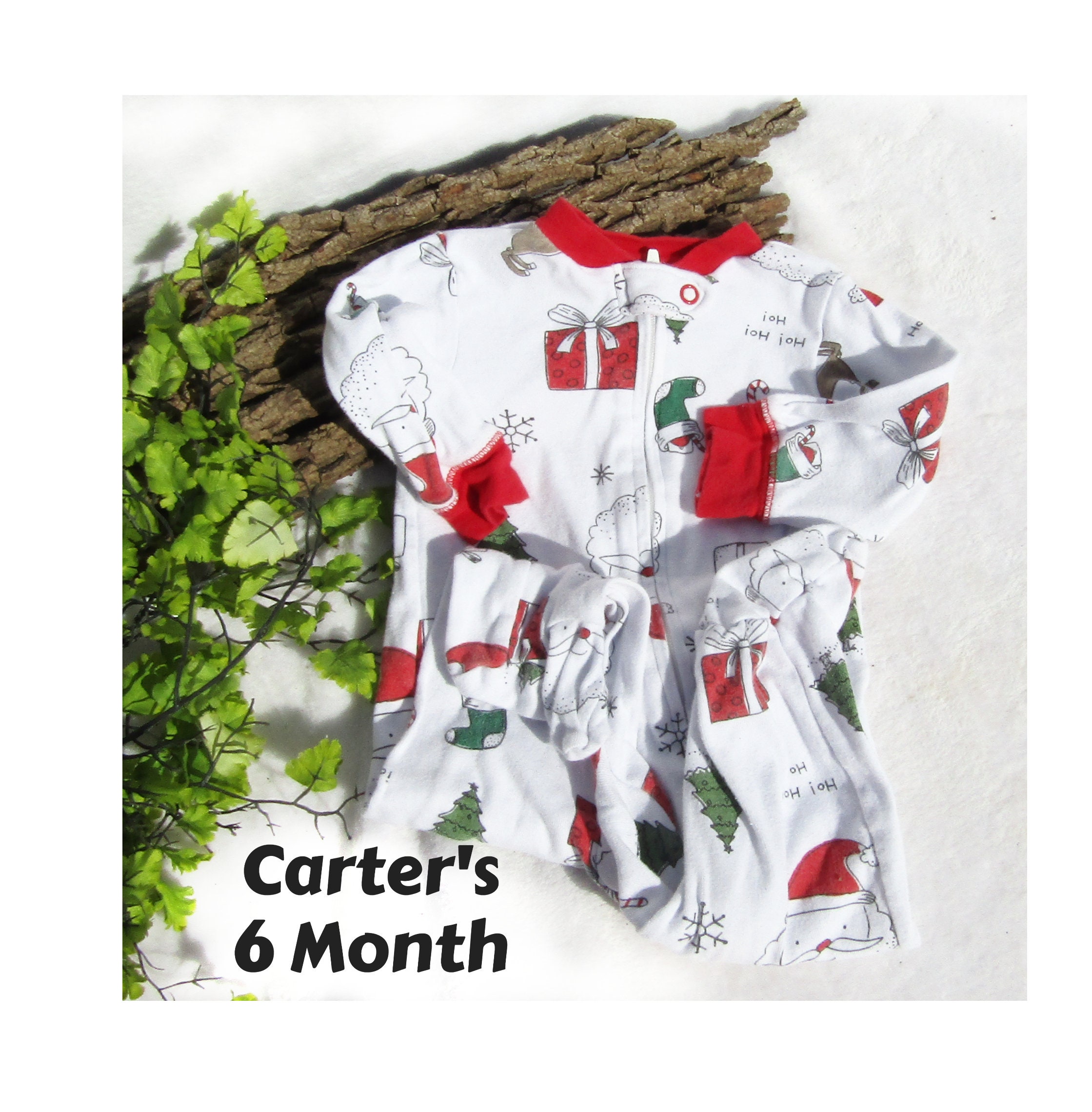6 month store christmas pajamas