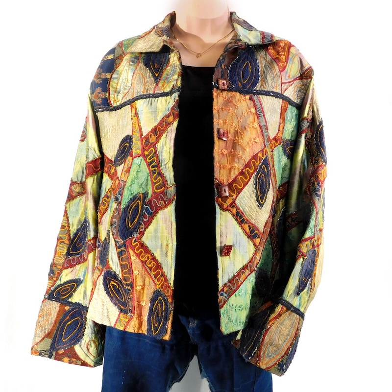 225901 Forest Green/Black Razor Cut Gypsy Jacket
