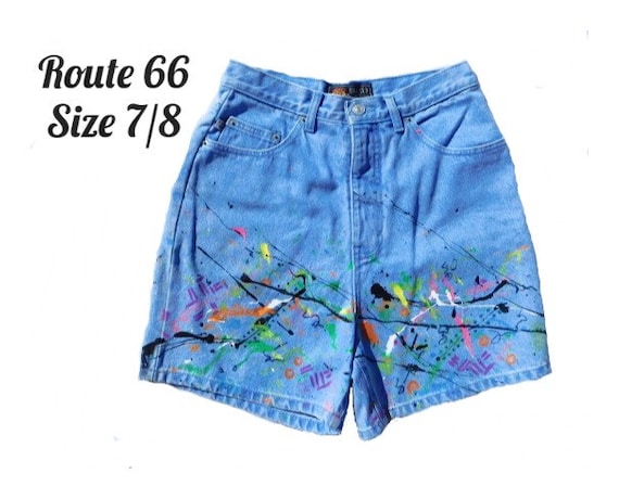 Ladies denim shop shorts size 8