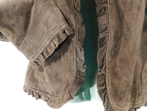 Vintage suede jacket, Vintage Suede Brown Blazer … - image 4