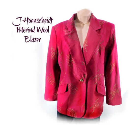 Merino wool top blazer womens