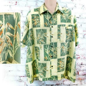 Hawaiian shirt men - men's Aloha shirt - luau party clothing - Tropical party shirt -Summer party shirt - Luau shirt -  Size XL  # 1