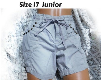 Draw String Shorts Damen -Größe 17 Shorts, klassische beige Shorts Damen -bequeme Baumwollshorts -klassische Shorts- Strandshorts Damen - # 57