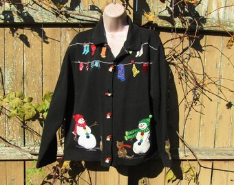 Mens Xmas Cardigan - Etsy