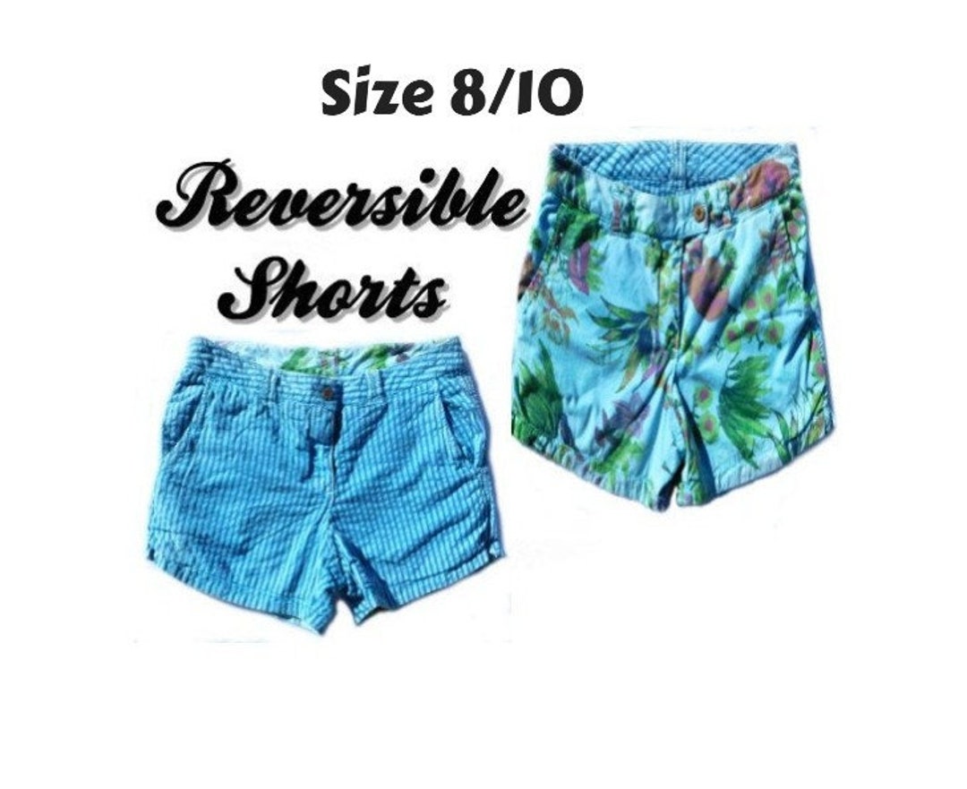 Vintage Short Shorts Women- Size 8-10 Shorts -reversible