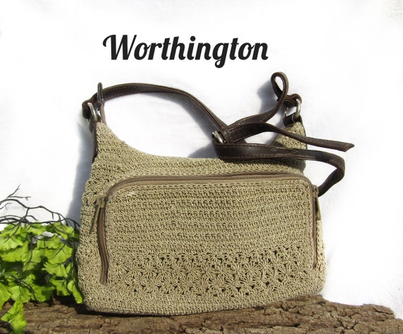 intage crochet purse, Tan Brown Handbag- Small purse bag -summer handbag, Stylish purse, Boho Chic purse - # 25