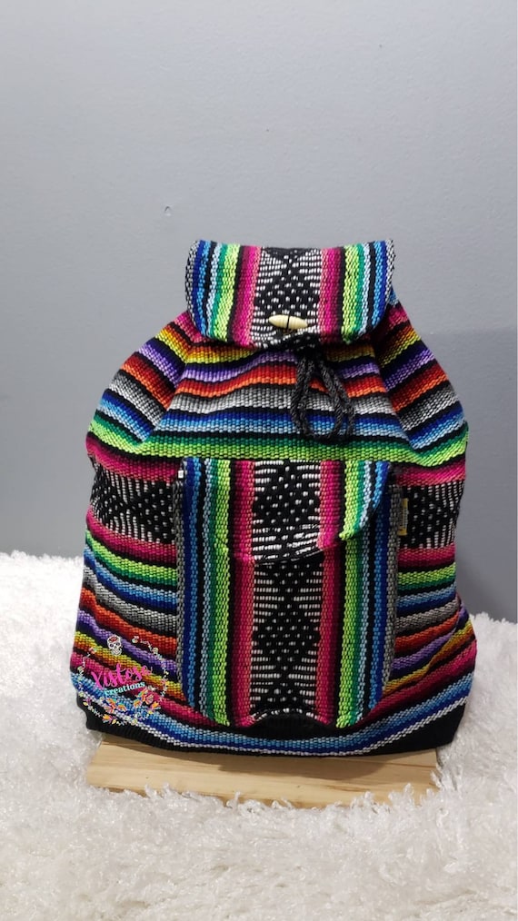 Baja Backpack/morral Mexicano/boho Backpack/ Handwoven Bag  display picture 2