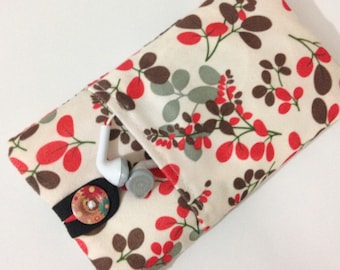 Floral iPhone 11 Pro Max case, iPhone 11 pouch, iPhone 12 Pro case, iPhone Xr, iphone 13 case crossbody handmade, iphone X case.