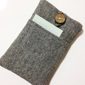 Herringbone  iPhone 15 Sleeve, boho phone bag, iPhone 15 / 14 / 13 / 12 / 11 /, iPhone 13 Pro Max, iPhone 12 Pro Max sleeve, iPhone 12 case.