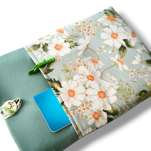 Floral MacBook Sleeve - Custom Fit 13 14 15 16 Inch Laptop Case, Soft Padded Boho Computer Cover, Nature Lover Gift Idea