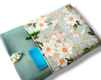 Floral MacBook Sleeve: Padded Laptop Case, Boho Computer Cover