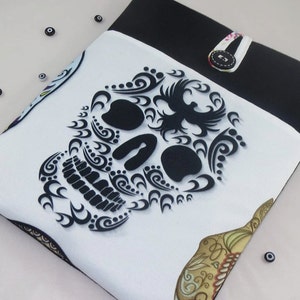 Skull iPad Pro Case: Padded Tablet Sleeve, Custom Sized