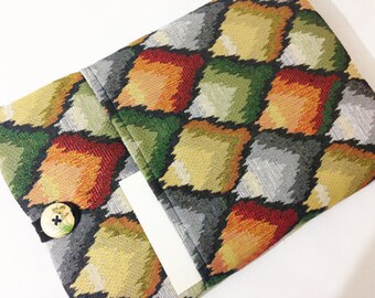 Tapestry Fabric MacBook Pro 13 Case: Chenille Cotton Laptop Sleeve