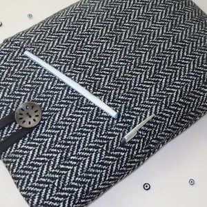 Black MacBook Sleeve, New MacBook Air 13&quot;, MacBook Pro Sleeve, 13 Laptop Case, 13&quot; MacBook Air Case, Black MacBook Pro 13 Case Herringbone.