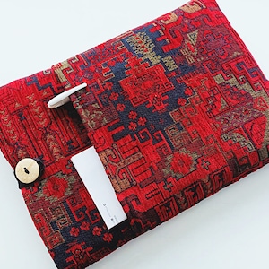 Red  New MacBook Air 13&quot;, Macbook Pro 13 Case 2020, Red Macbook Air 13.3 inch Case, Bohemian Air 13 Sleeve , Red 13 Laptop Case.