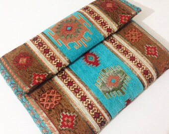 Personalized 13-Inch MacBook Sleeve: Boho Southwestern Tribal Print