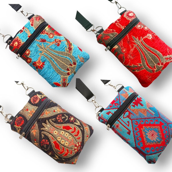 iPhone Sleeve, iPhone 14 Pro, Max, İphone 13 Plus, or Max, Boho Crossbody Bag, Travel Bag, Sling Pouch, Shoulder Bag, iPhone 12 Pro Max Case