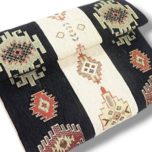 Chenille MacBook Sleeve: Turkish Kilim Laptop Bag with Pocket