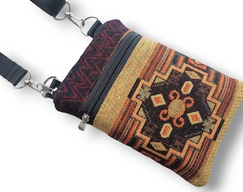 Boho Crossbody Phone Bag: Handmade Woven Pouch, iPhone 17 Pro Max, iPhone 16 Pro Max, iPhone 15 Pro seleve.
