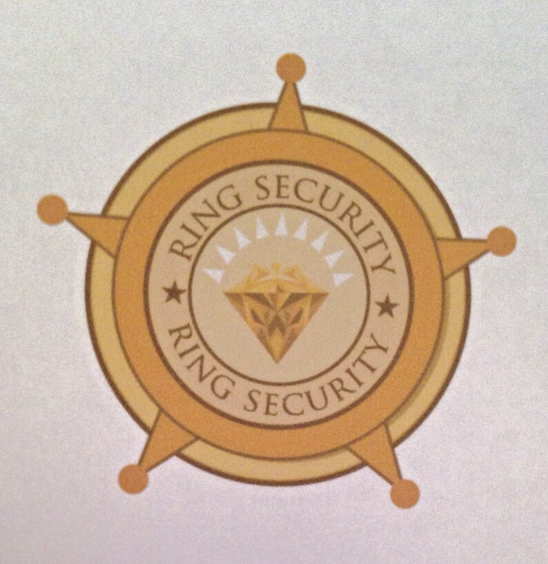 Gold Wedding Ring Security Briefcase With Badge Etsy