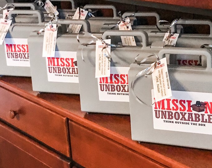 Mission Unboxable Spy Case Secret Agent Briefcase Black Etsy