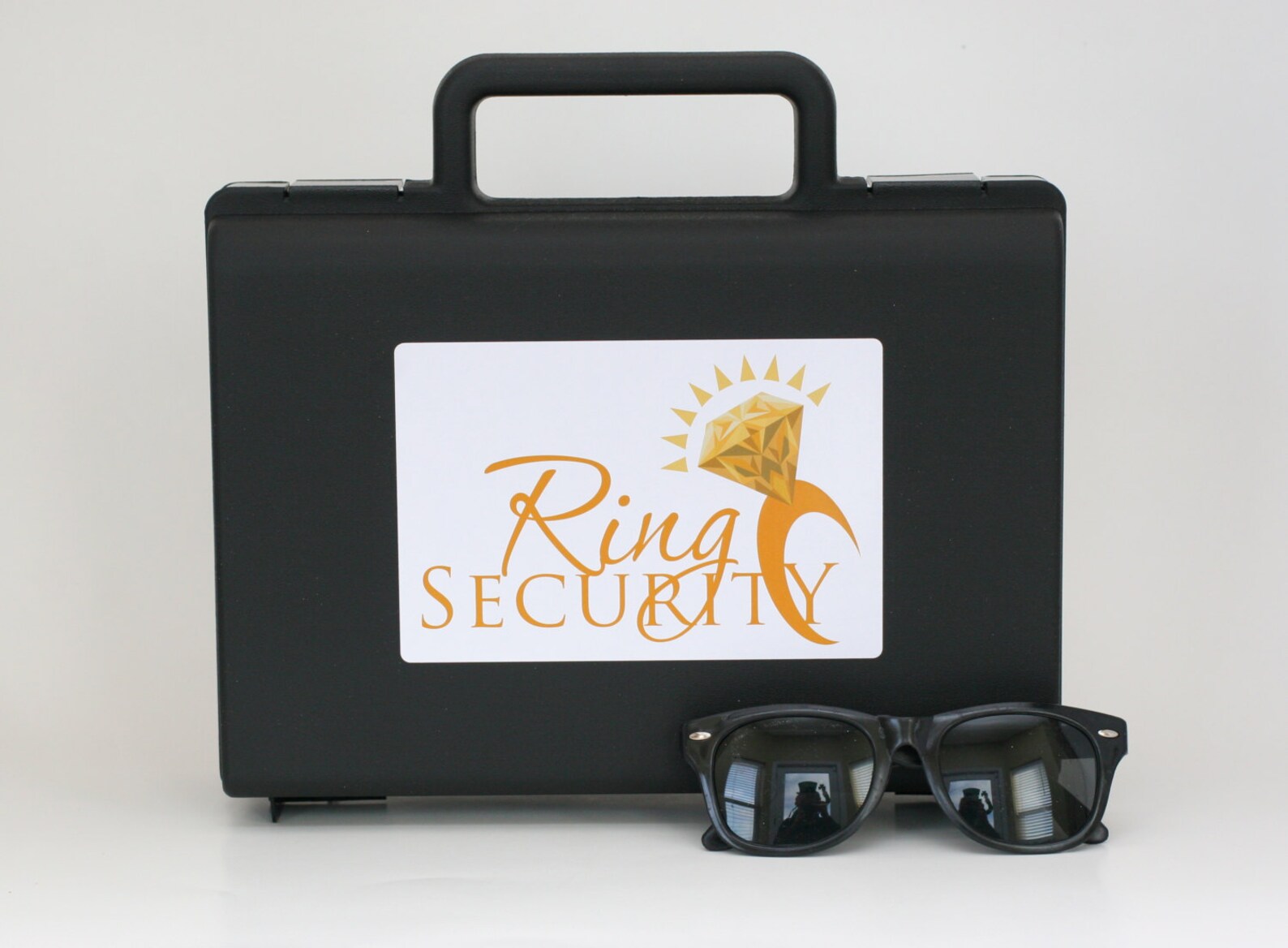 Gold Ring Security Briefcase and Sunglasses Etsy