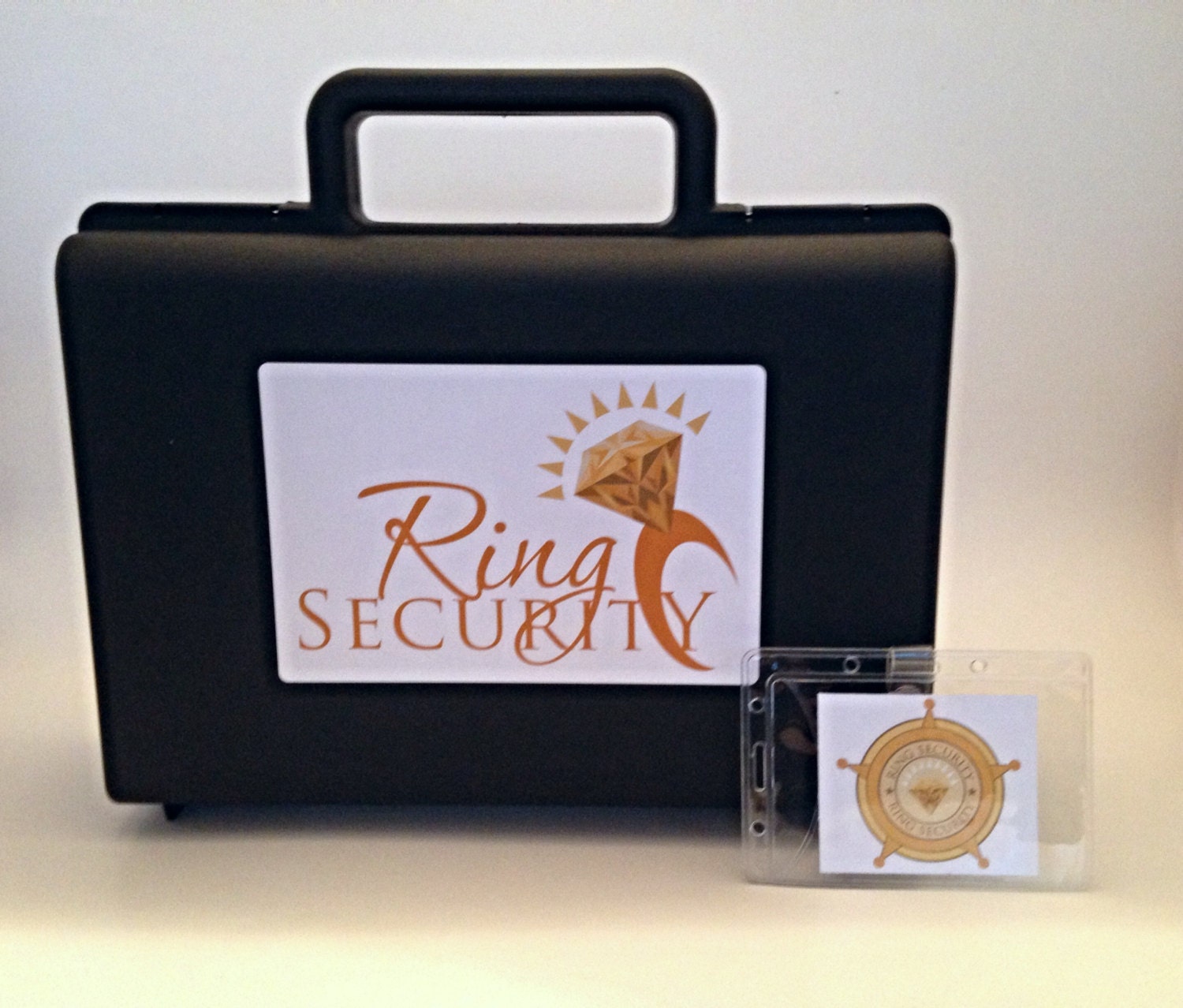 Gold Wedding Ring Security Briefcase With Badge Etsy Australia