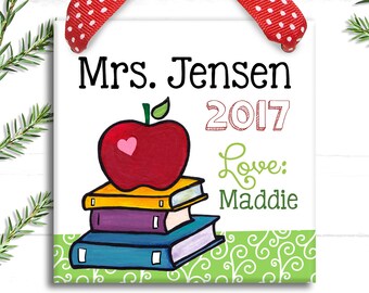 Teacher Gift - Teacher Appreciation Gift - Preschool Teacher Gift - Christmas Teacher Gifts - Teacher Ornament - Teacher Sign