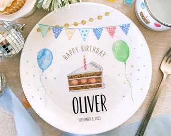 Personalized Boy 1st Birthday Ceramic Plate: Heirloom Gift