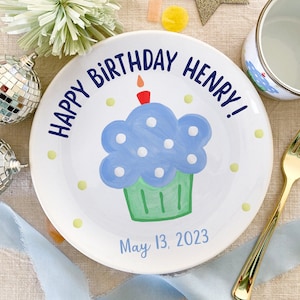Birthday Boy - Birthday Party - First Birthday - 1st Birthday Boy - Boys Birthday - My First Birthday - Personalized Birthday Gift - Cupcake