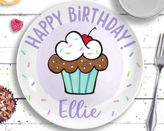 Birthday Girl, Personalized Birthday Ceramic Plate for Girl, Birthday Gift for Girl, Smash Cake Plate, First Birthday Girl, 1st Birthday