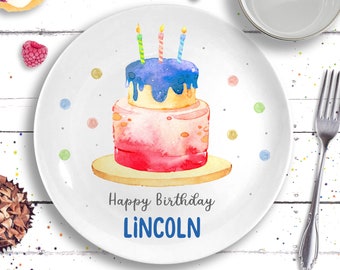 Personalized Birthday Gift - Ceramic Birthday Plate - Personalized Kids Plate - 1st Birthday Gift - Birthday Gifts for Kids - Birthday Boy