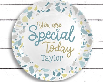 You Are Special Day Plate, Personalized Ceramic Plate, Celebration Plate, You Are Special Today Gift, Star of the Day, Family Tradition Gift