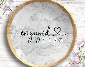 personalized gift ring holder unique gift engagement gift gifts for her i said yes engaged future mrs ring holder