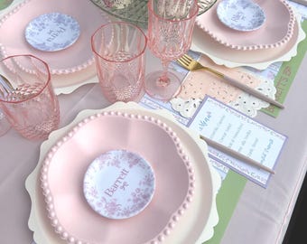 Personalized Ring Dish, Party Table Decor and Favor, Ceramic Custom Jewelry Dish