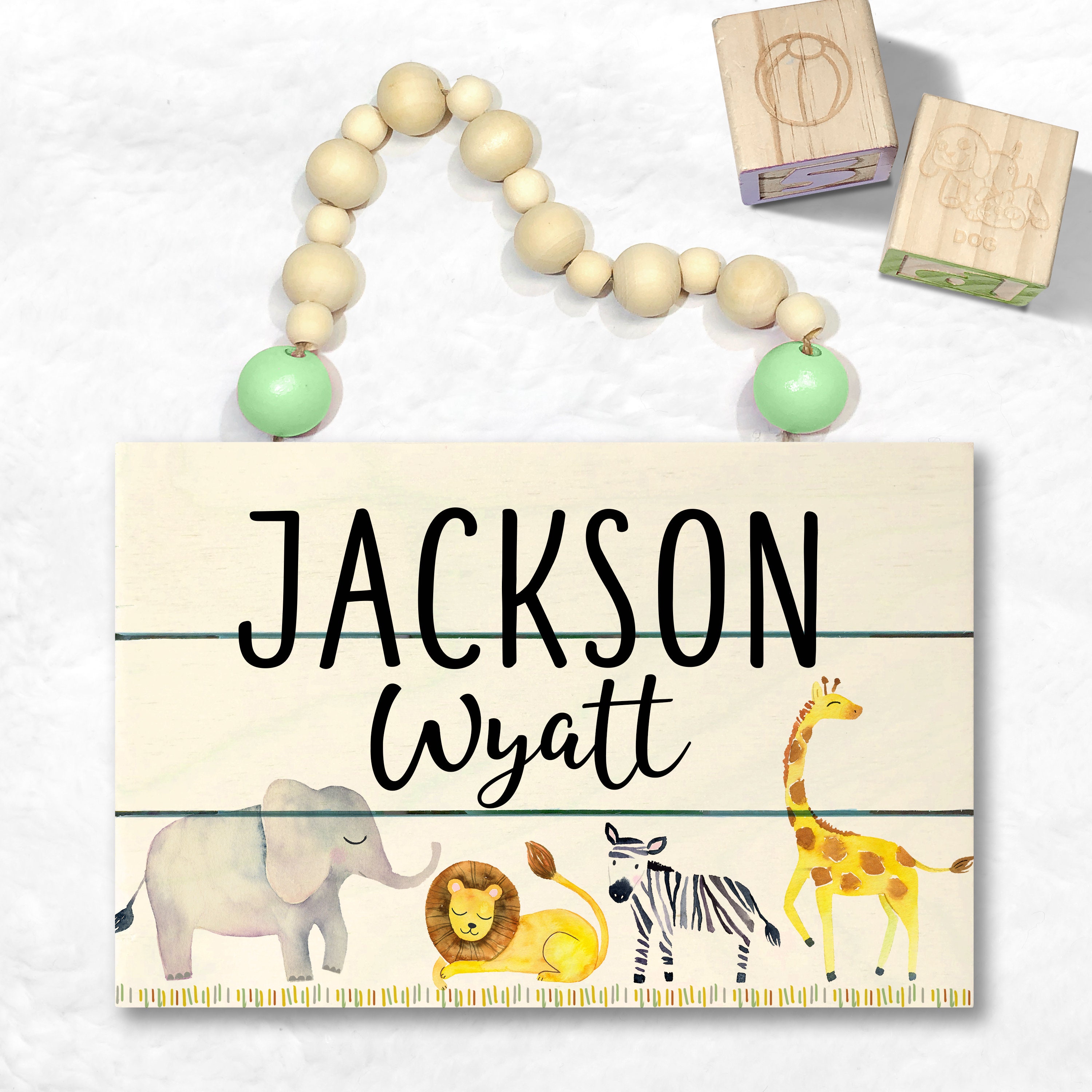 safari baby name sign