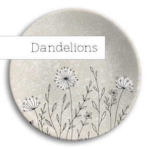 Personalized Ceramic Ring Dish • Wildflower Jewelry Holder, Gift for Mom image 13