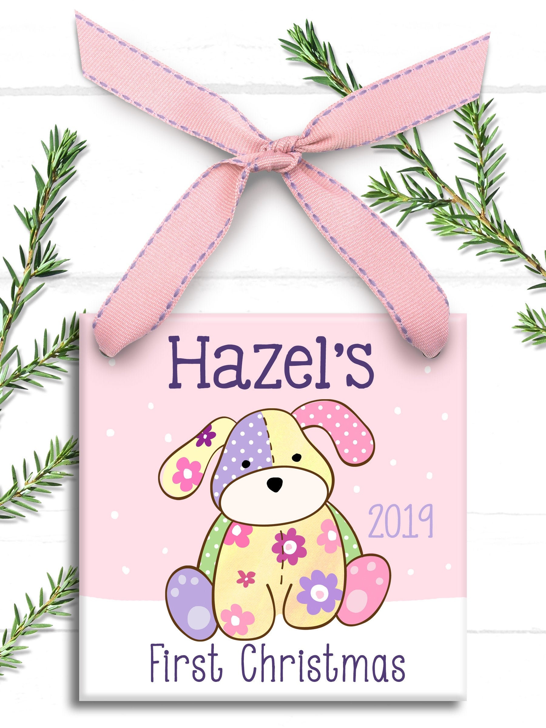 vintage baby's first christmas ornament