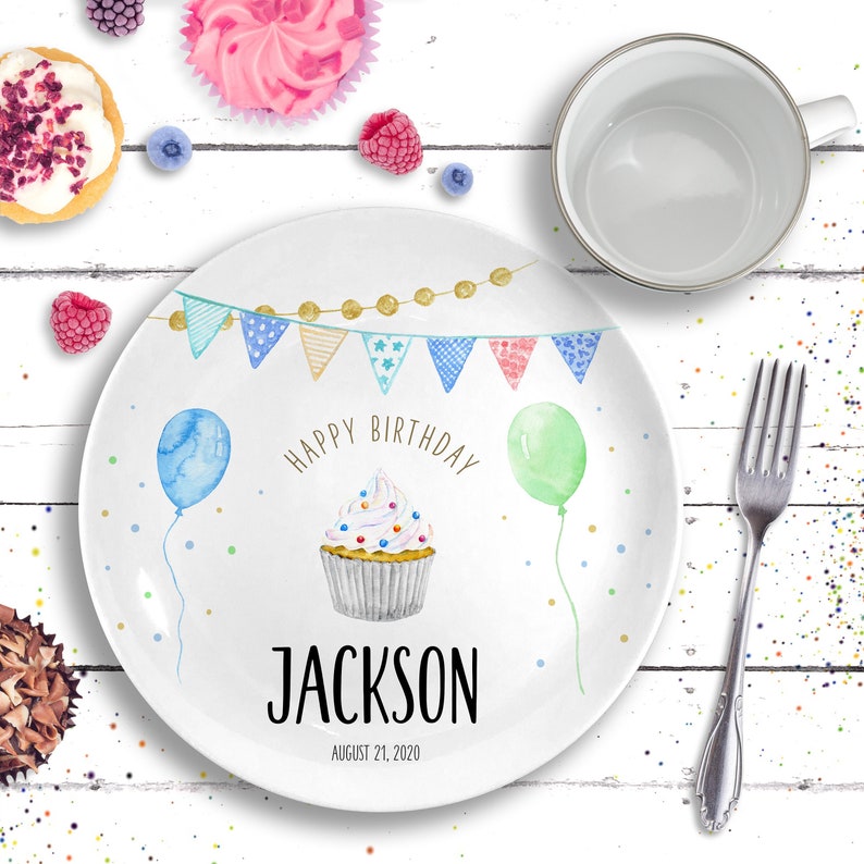 Personalized Birthday Plate Ceramic