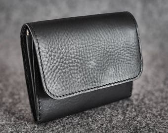 Leather wallet Hand-stitched / Black