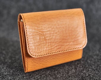 Leather wallet Hand-stitched / Camel