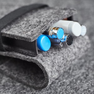 Filz, dass Leder Pen Bleistift Fall Halter KZNR handgemacht