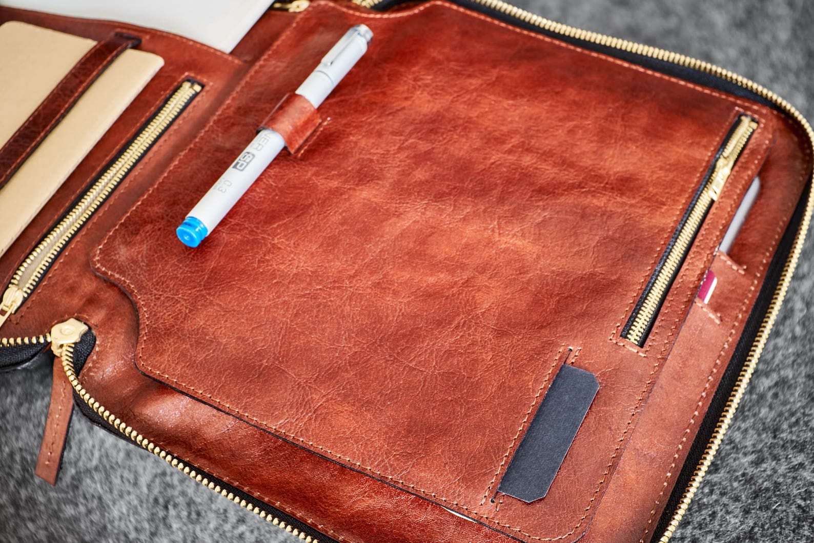 Leather Travel Folio Organizer Portfolio Case Ipad Pro 9.7 Etsy