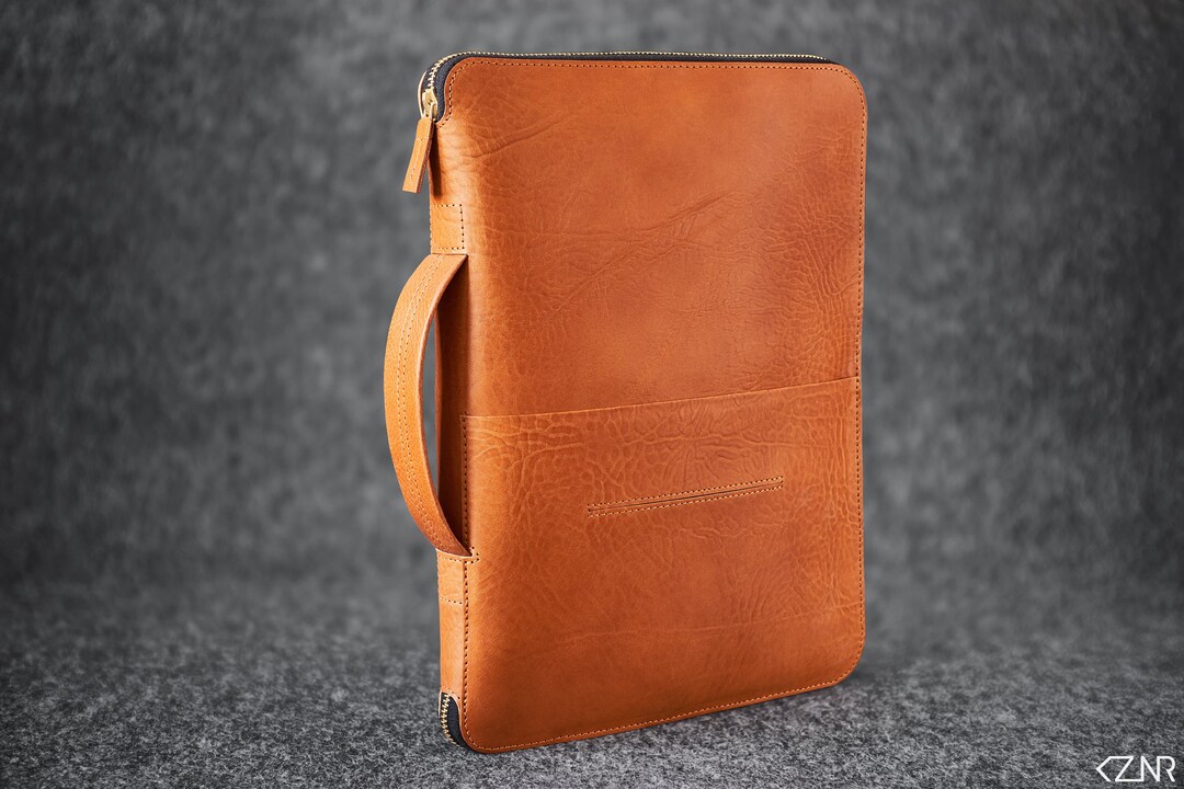 Leather Travel Folio Organizer Portfolio Case iPad Pro Etsy