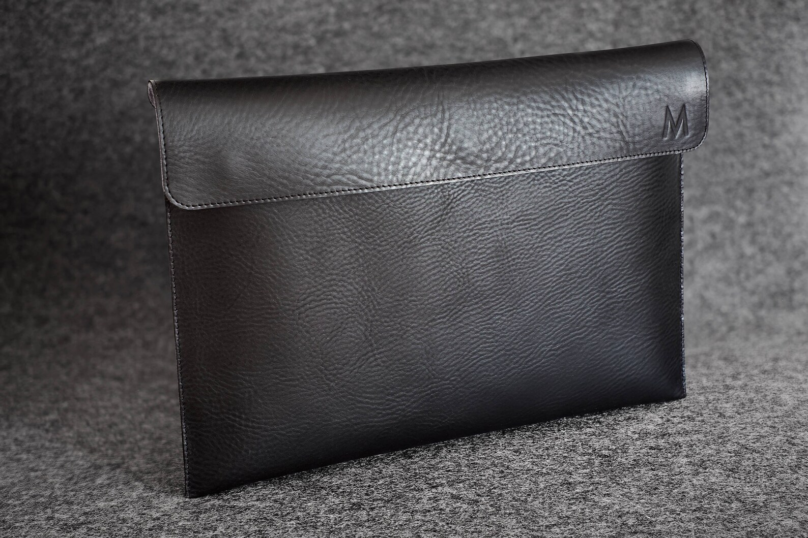 Laptop Leather Felt Folio Case Handmade Etsy